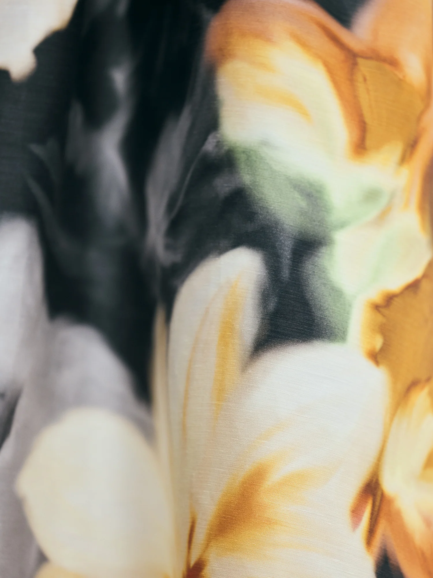 BOTANICAL FLORAL GATHERED MIDI SKIRT - Image 8