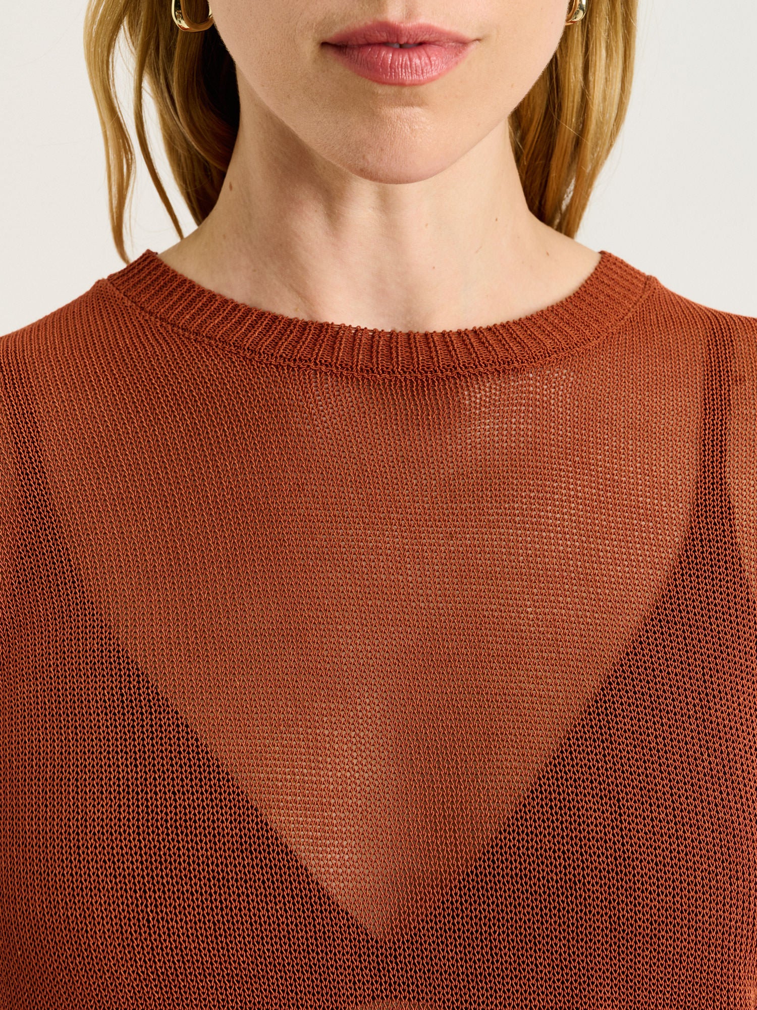 BOXY MESH KNIT TEE - Image 7