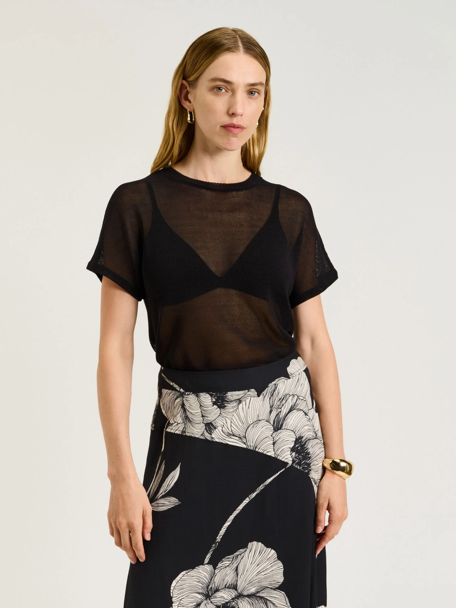 BOXY MESH KNIT TEE - Image 9