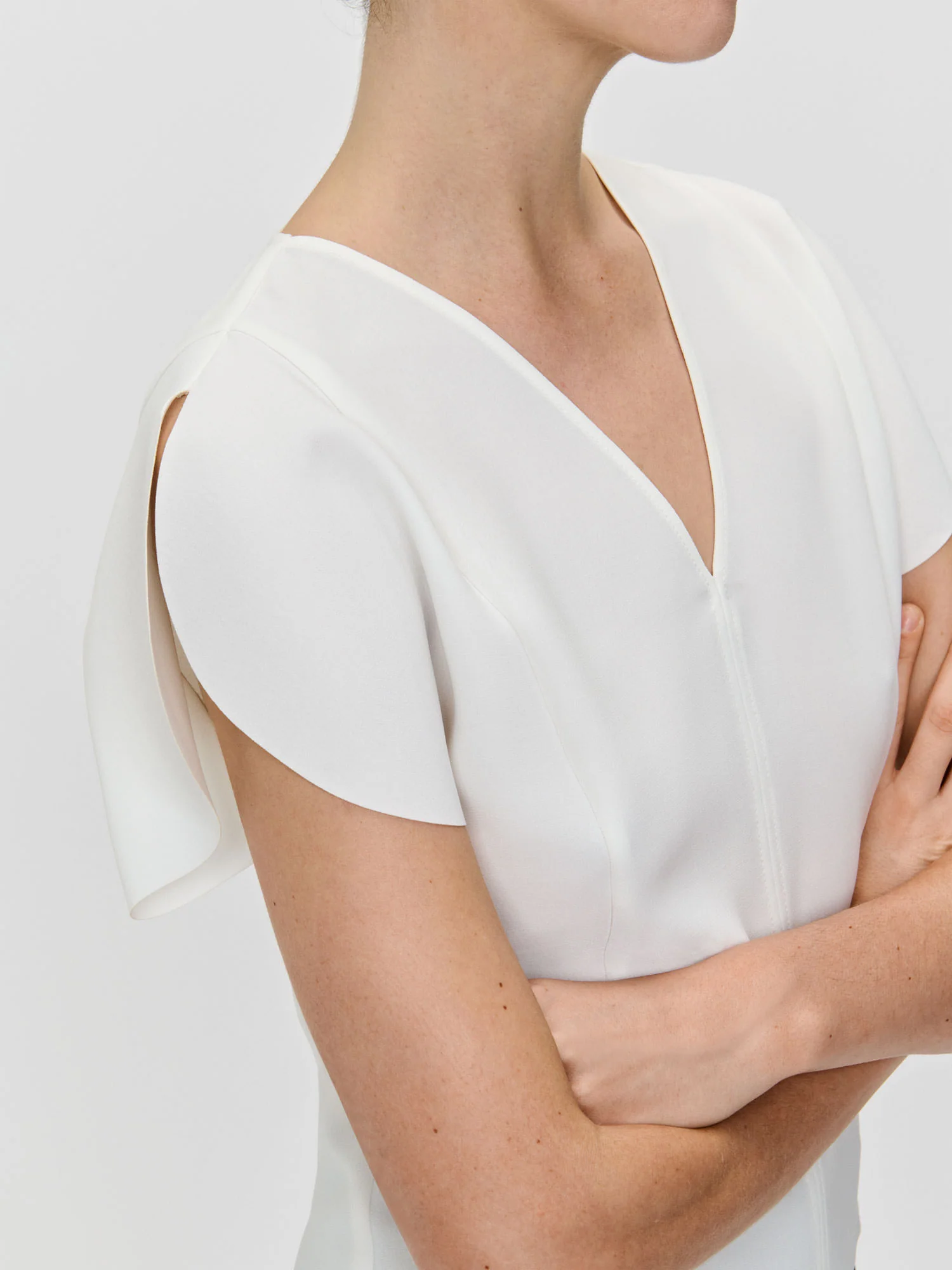DOUBLE WEAVE CIRCLE SLEEVE TOP - Image 4