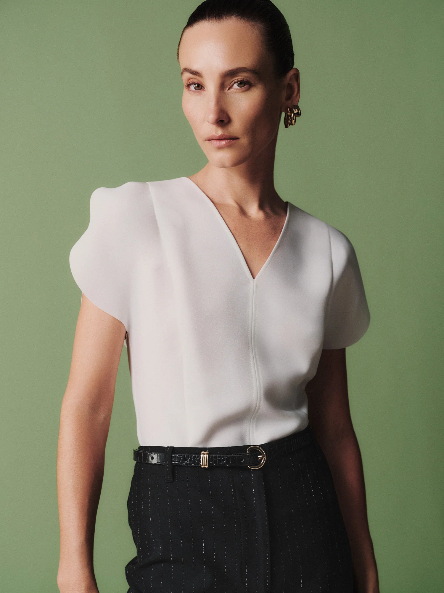 DOUBLE WEAVE CIRCLE SLEEVE TOP - Image 5