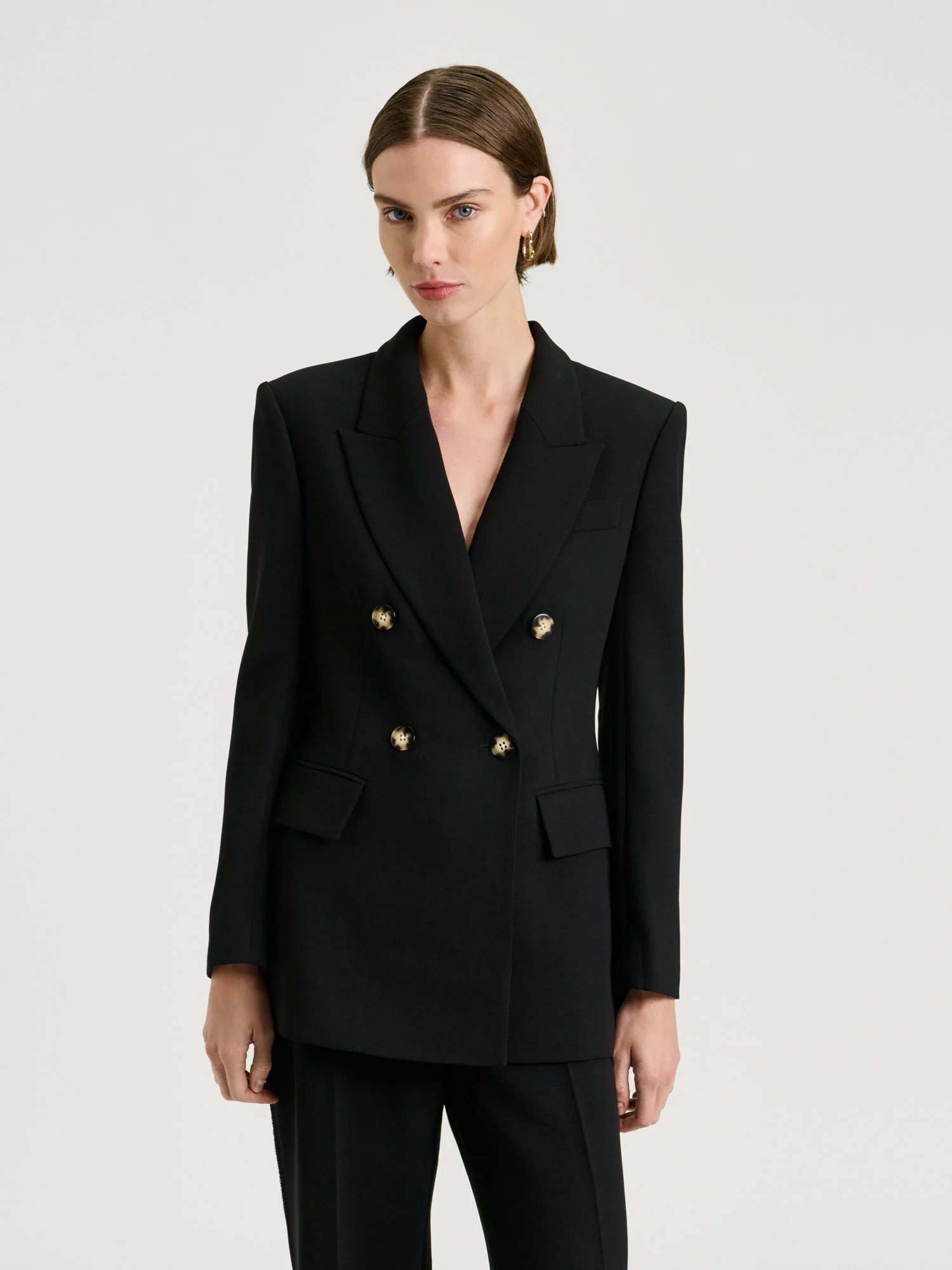 DOUBLE WEAVE LONGLINE BLAZER - Image 7
