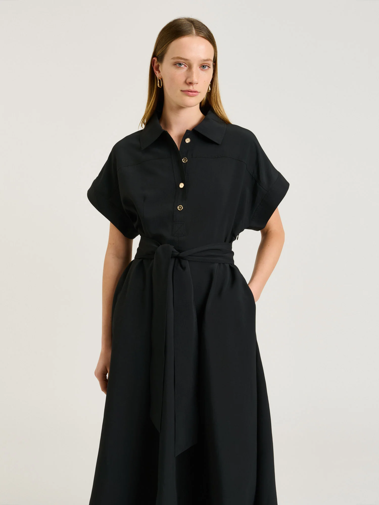DRAPEY MODAL BLEND SHIRTDRESS - Image 2