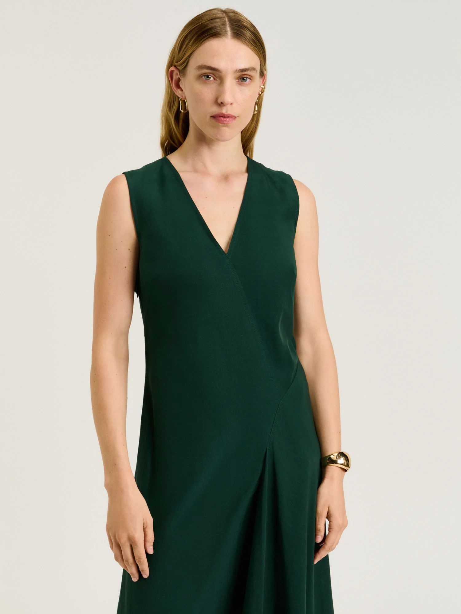EUROPEAN LYOCELL LINEN BIAS DRESS - Image 2