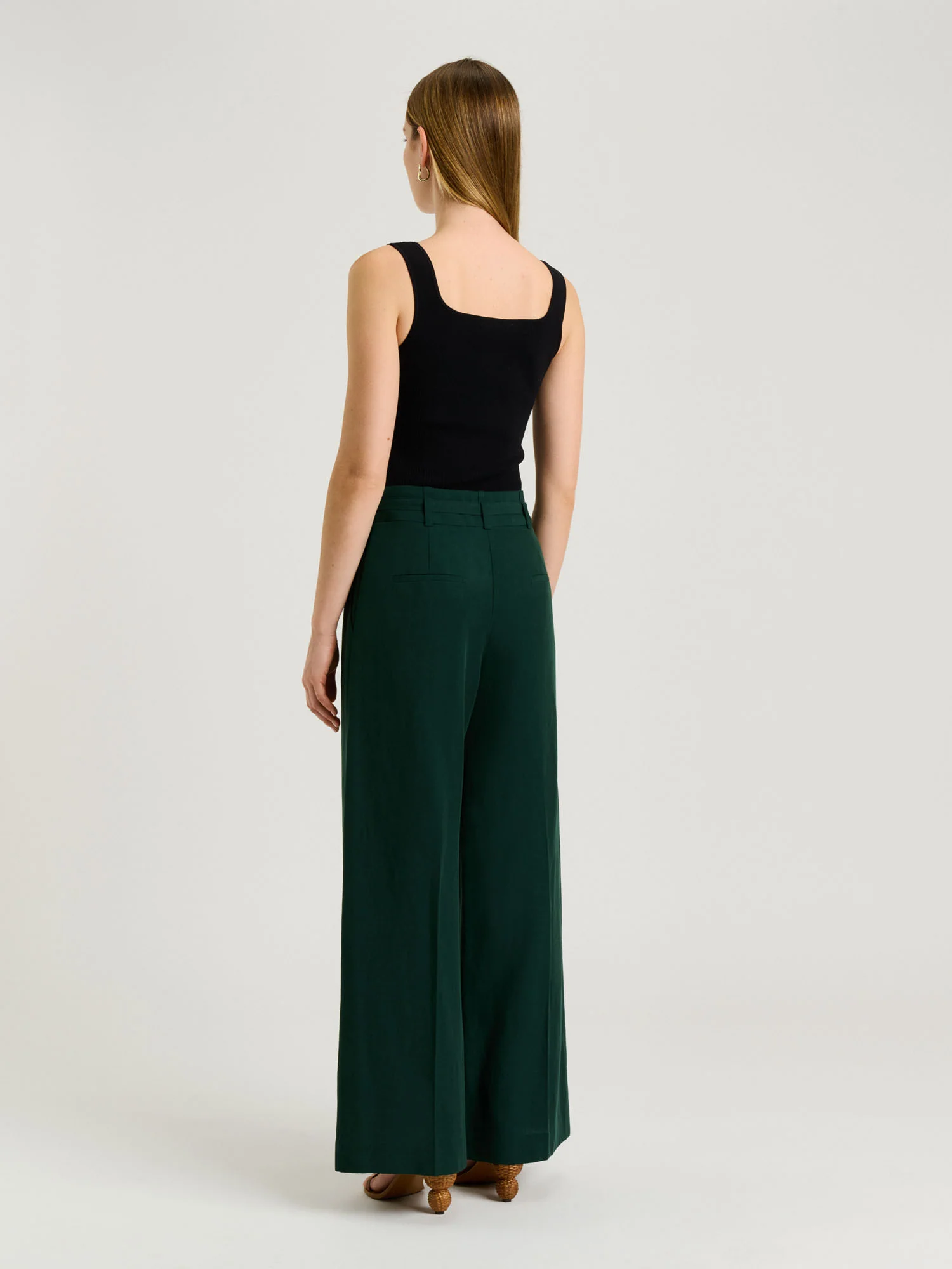 EUROPEAN LYOCELL LINEN FLARED PANT - Image 4