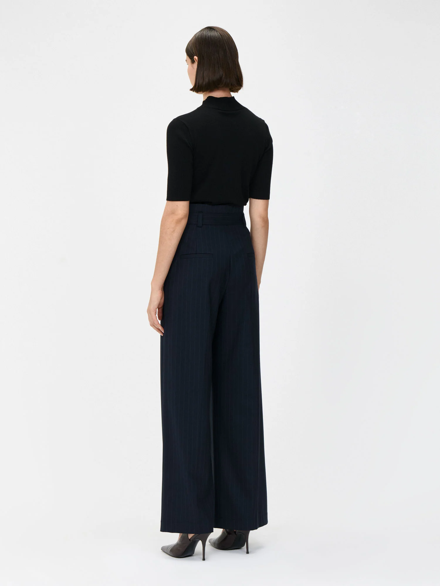 EUROPEAN STRIPE WIDE LEG PANT - Image 3