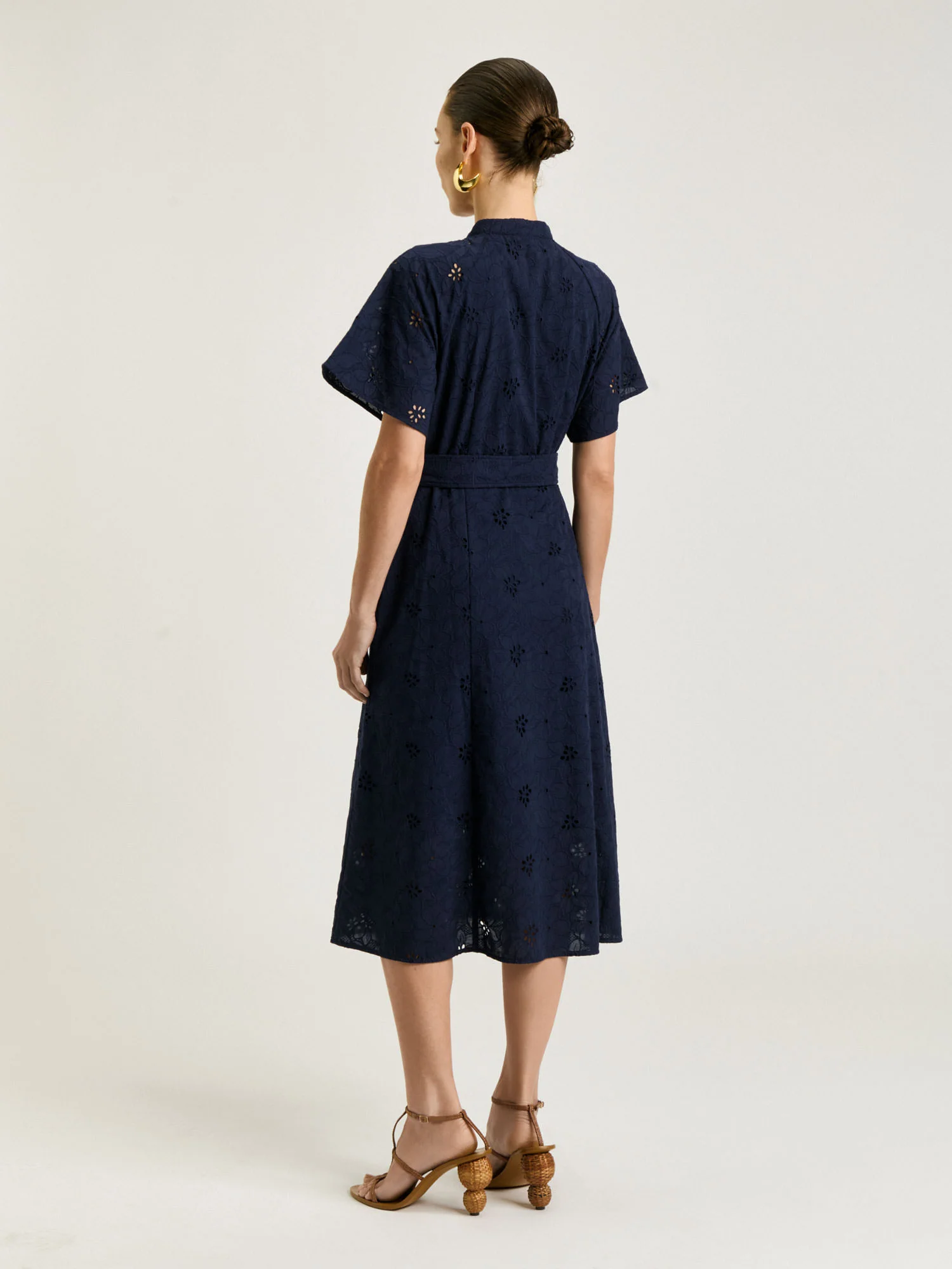 FLORAL BRODERIE SHIRTDRESS - Image 3