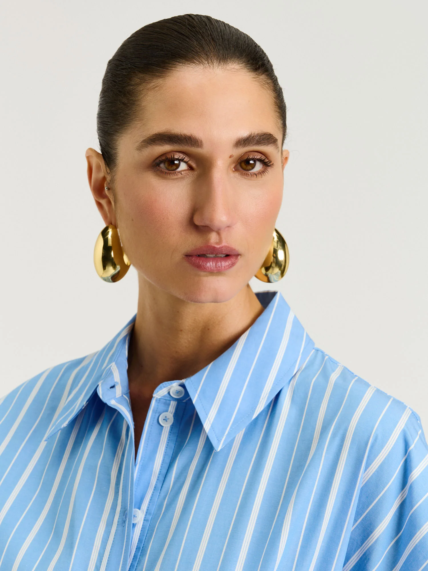 GOOD EARTH COTTON STRIPE SHIRTDRESS - Image 4