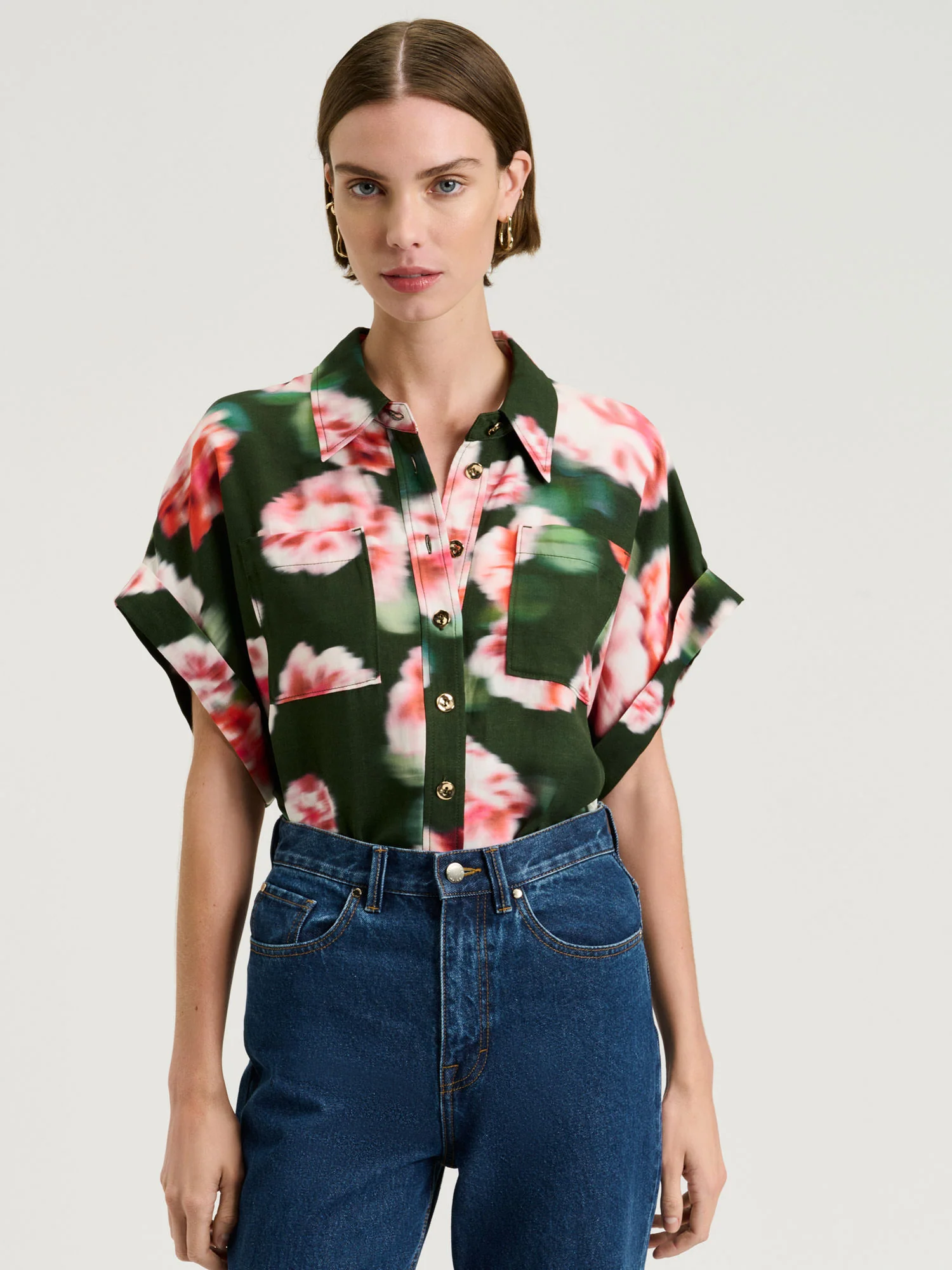 PINK HAZE FLORAL SHORT SLEEVE SHIRT - Image 2
