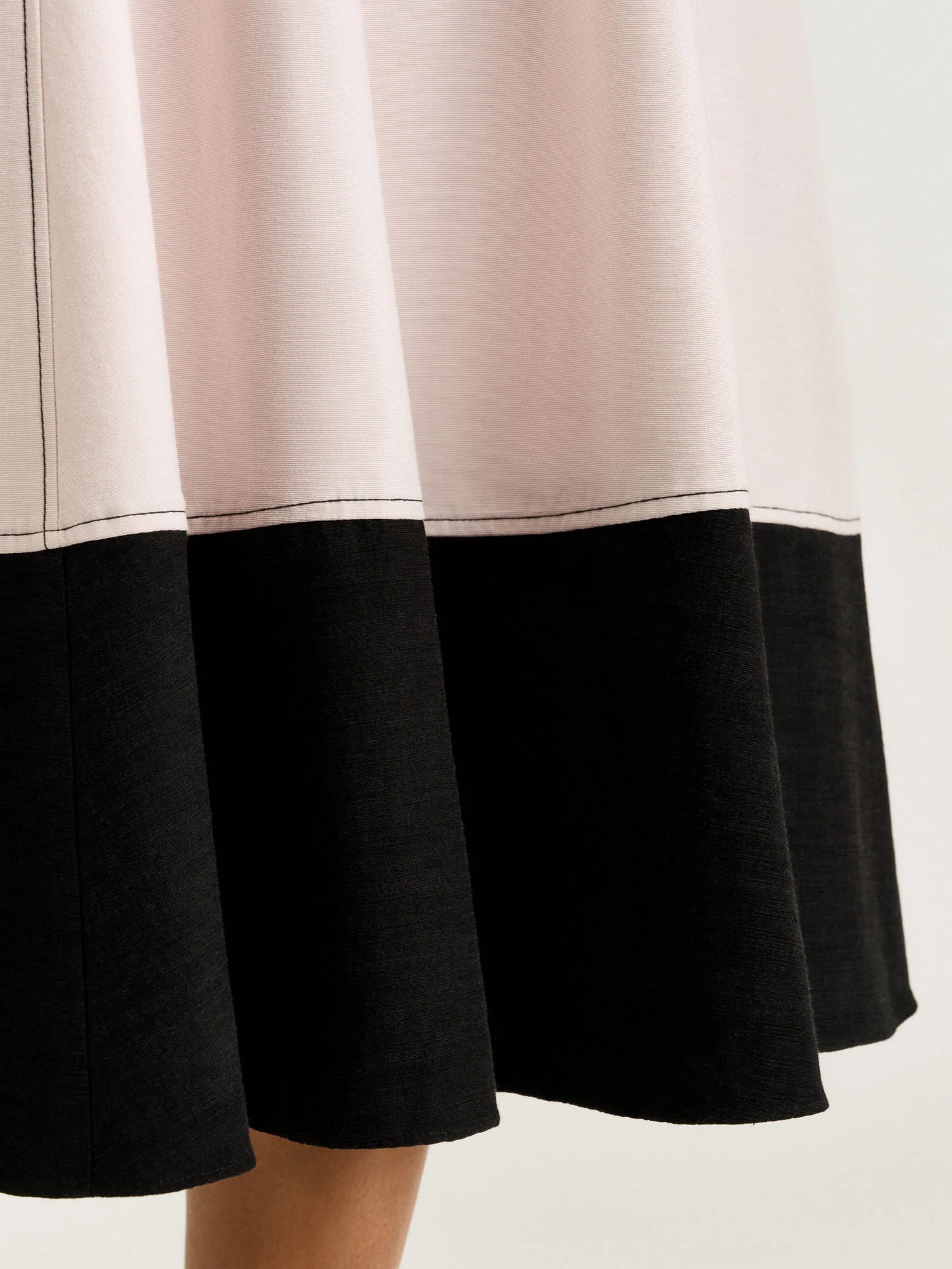 SATIN BACK FAILLE FULL MIDI DRESS - Image 5