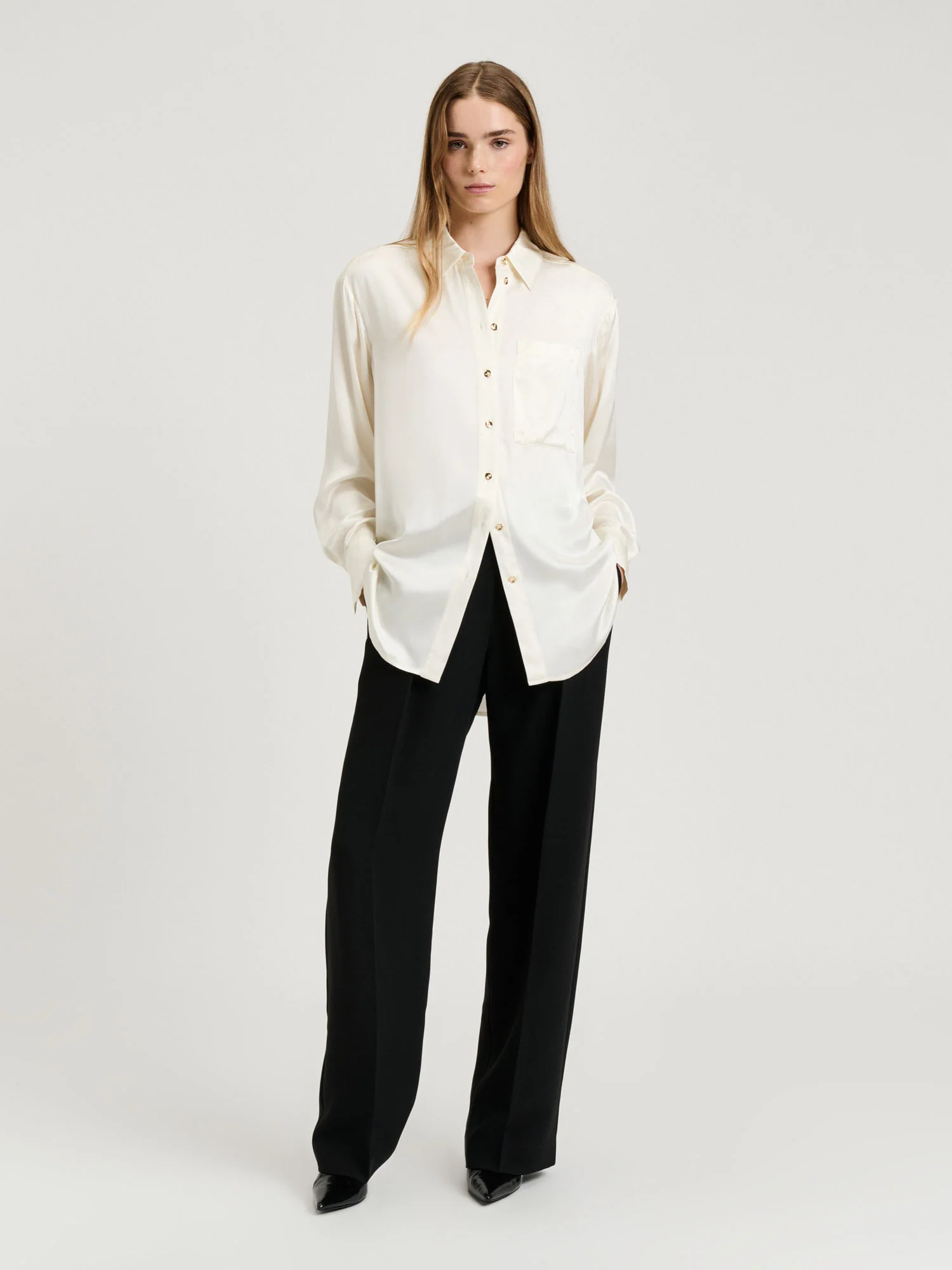 SATIN RELAXED SHIRT - Image 2