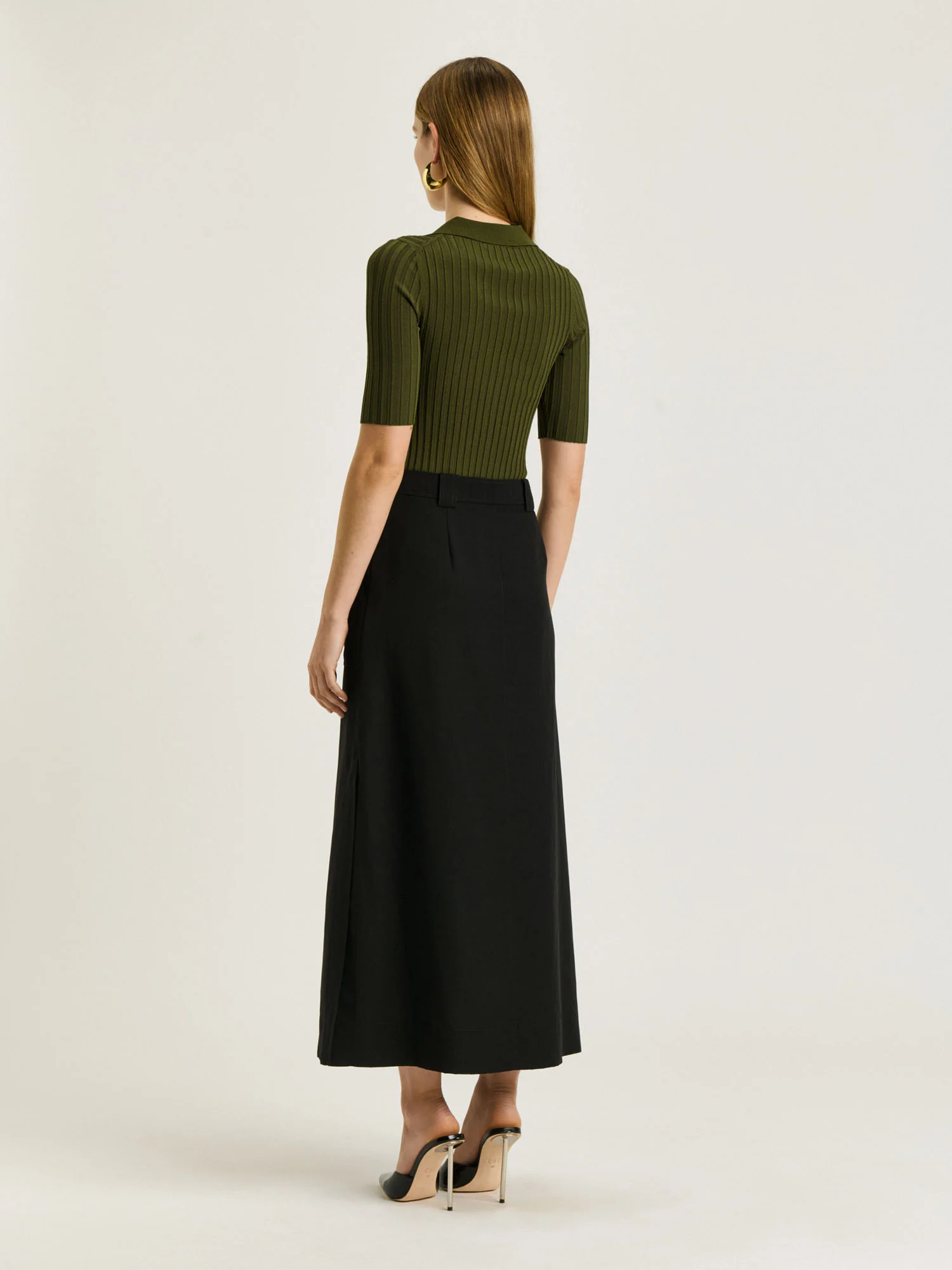 SLINKY RIB POLO KNIT - Image 3