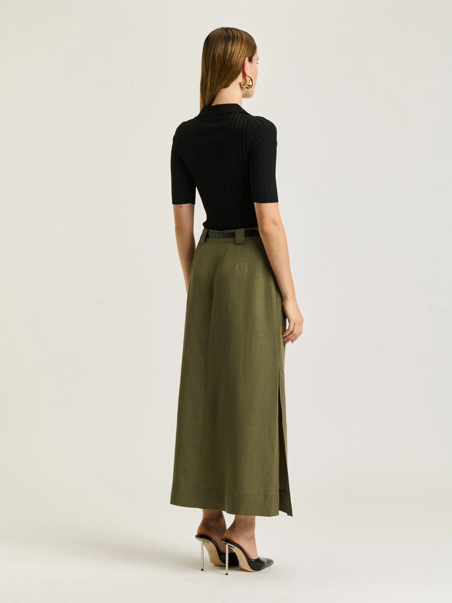 SLINKY RIB POLO KNIT - Image 6