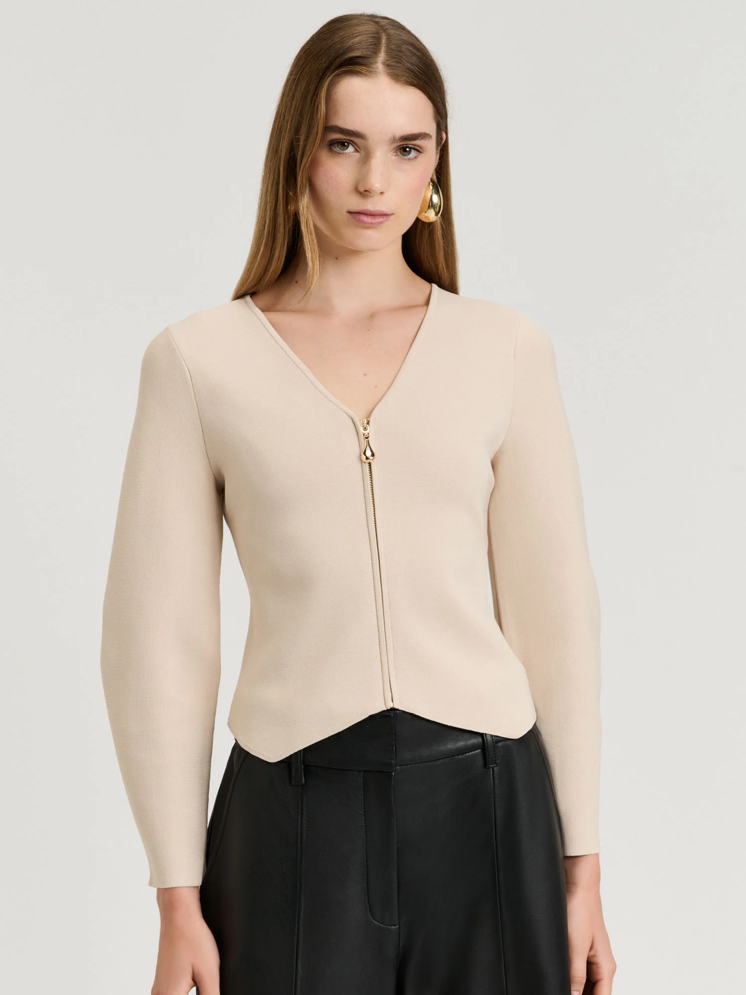 STONE MILANO JACKET WITH POINTED HEM - Image 2