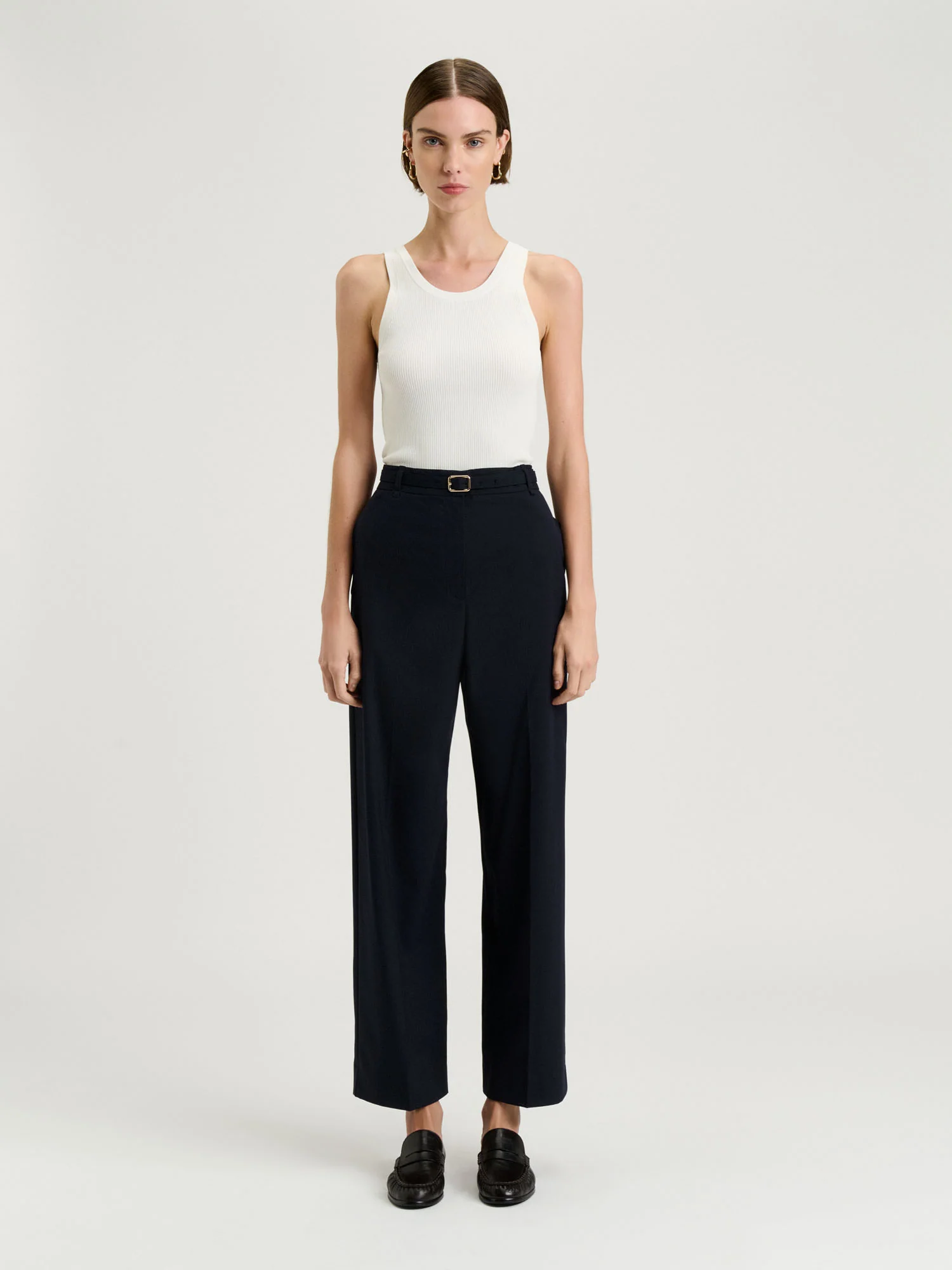 STRETCH SUITING WIDE LEG PANT