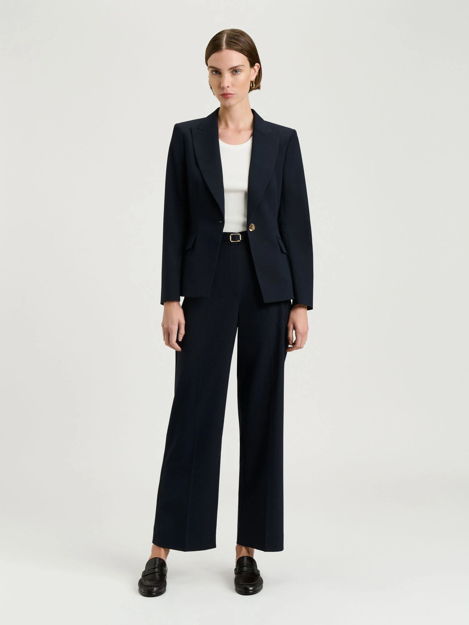 STRETCH SUITING WIDE LEG PANT - Image 2