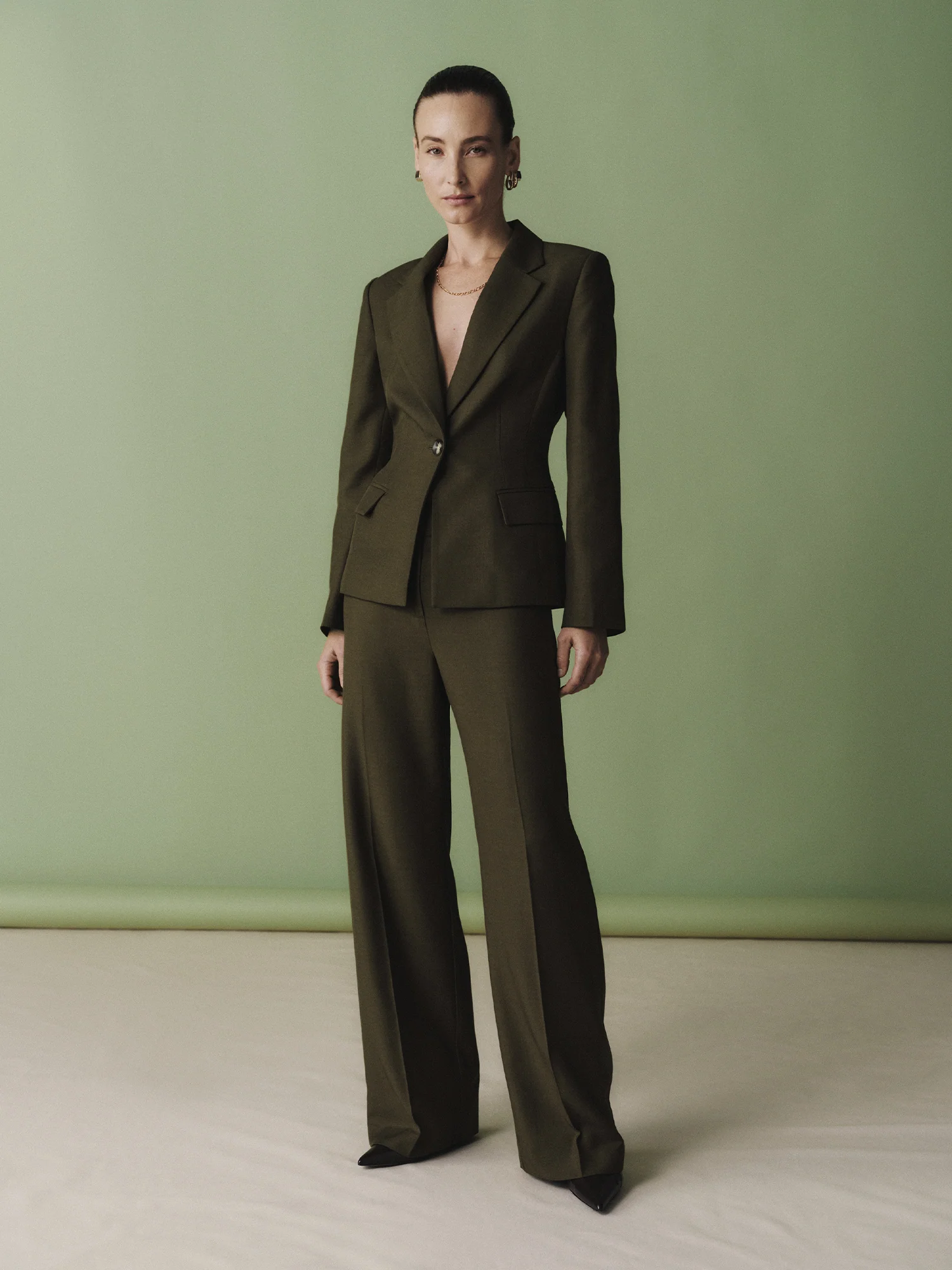 STRIPE TWILL STRAIGHT LEG PANT - Image 11