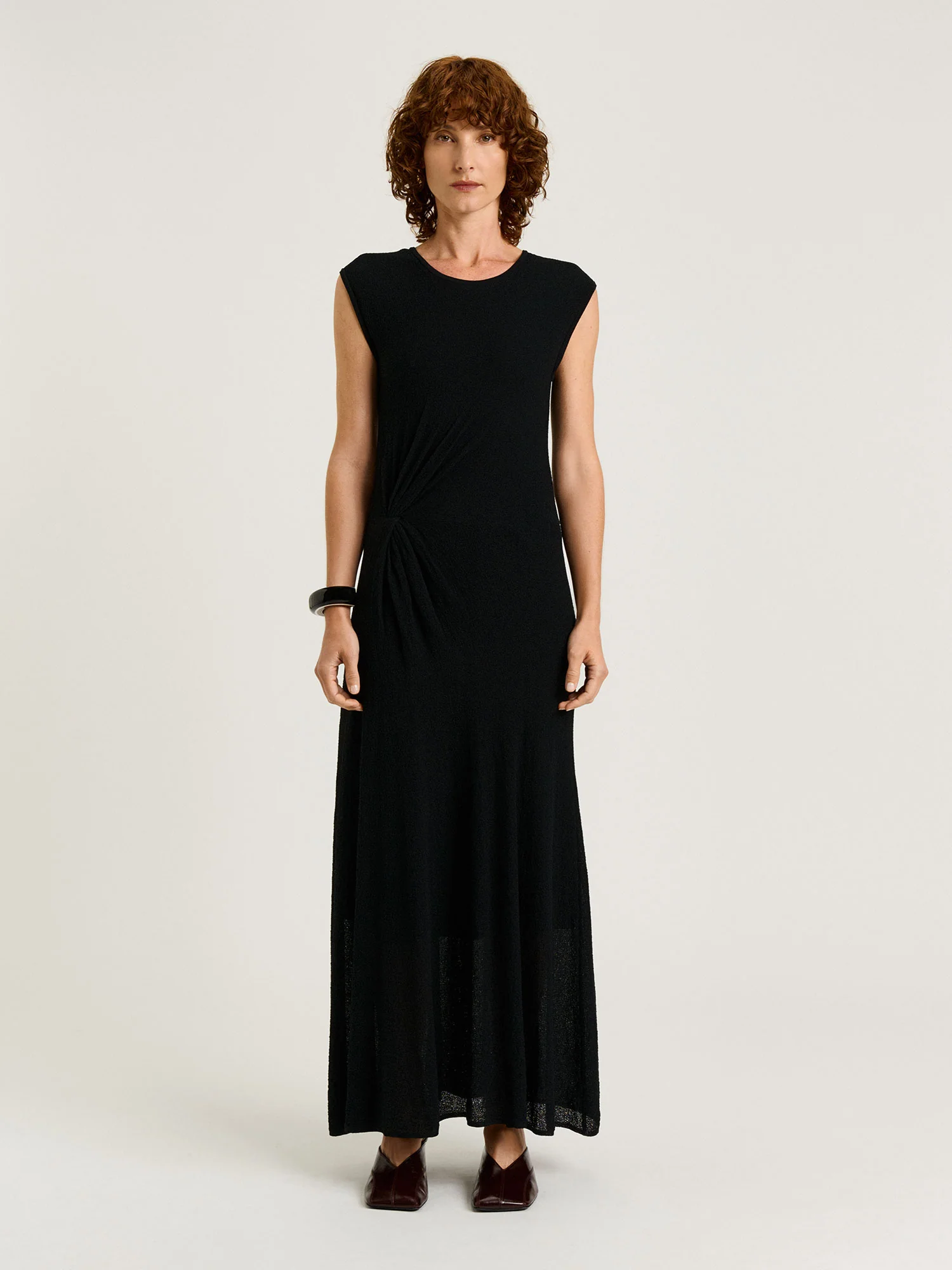 TWIST FRONT KNIT DRESS