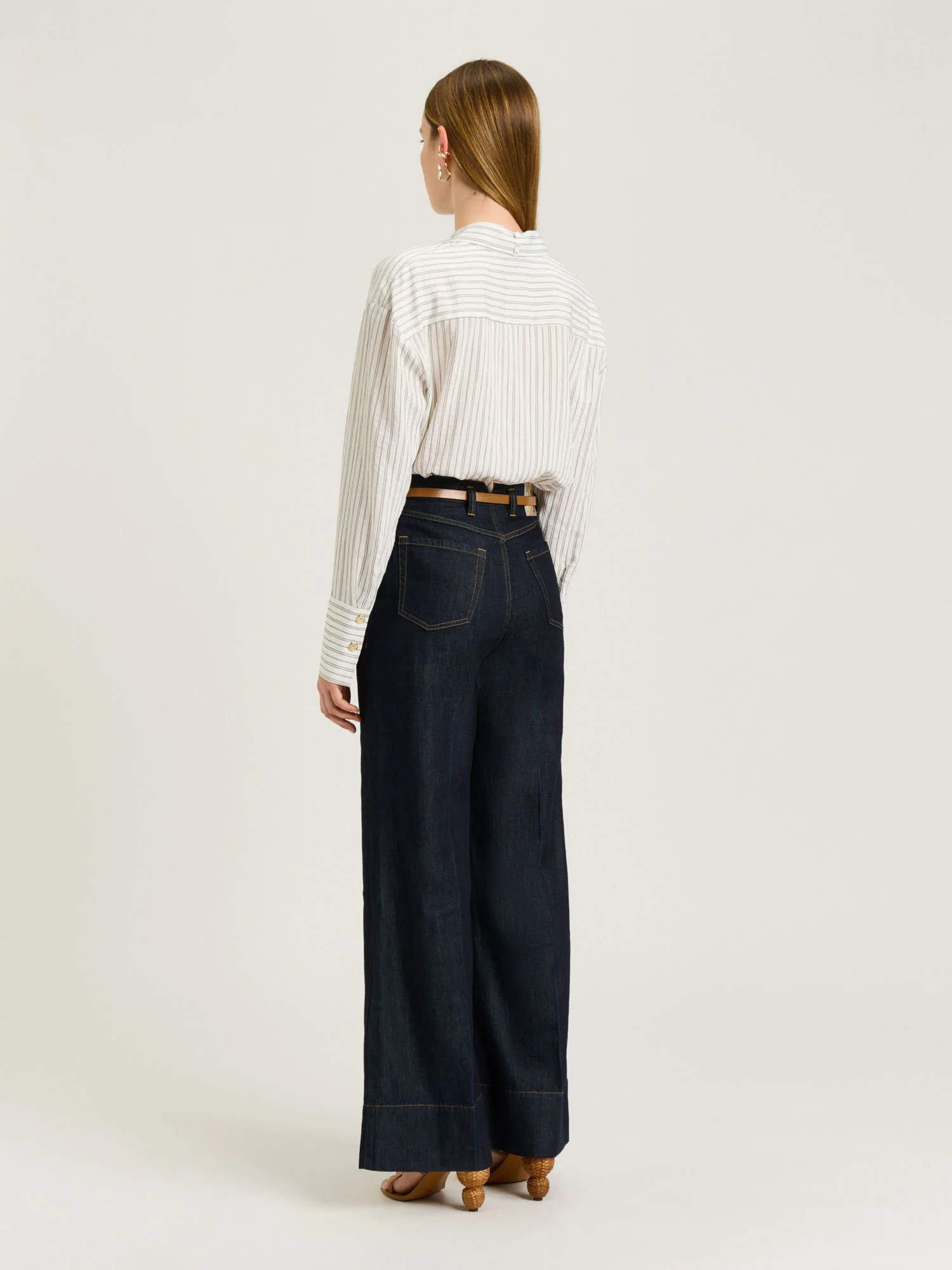 DOUBLE PINSTRIPE LONG SLEEVE SHIRT - Image 5