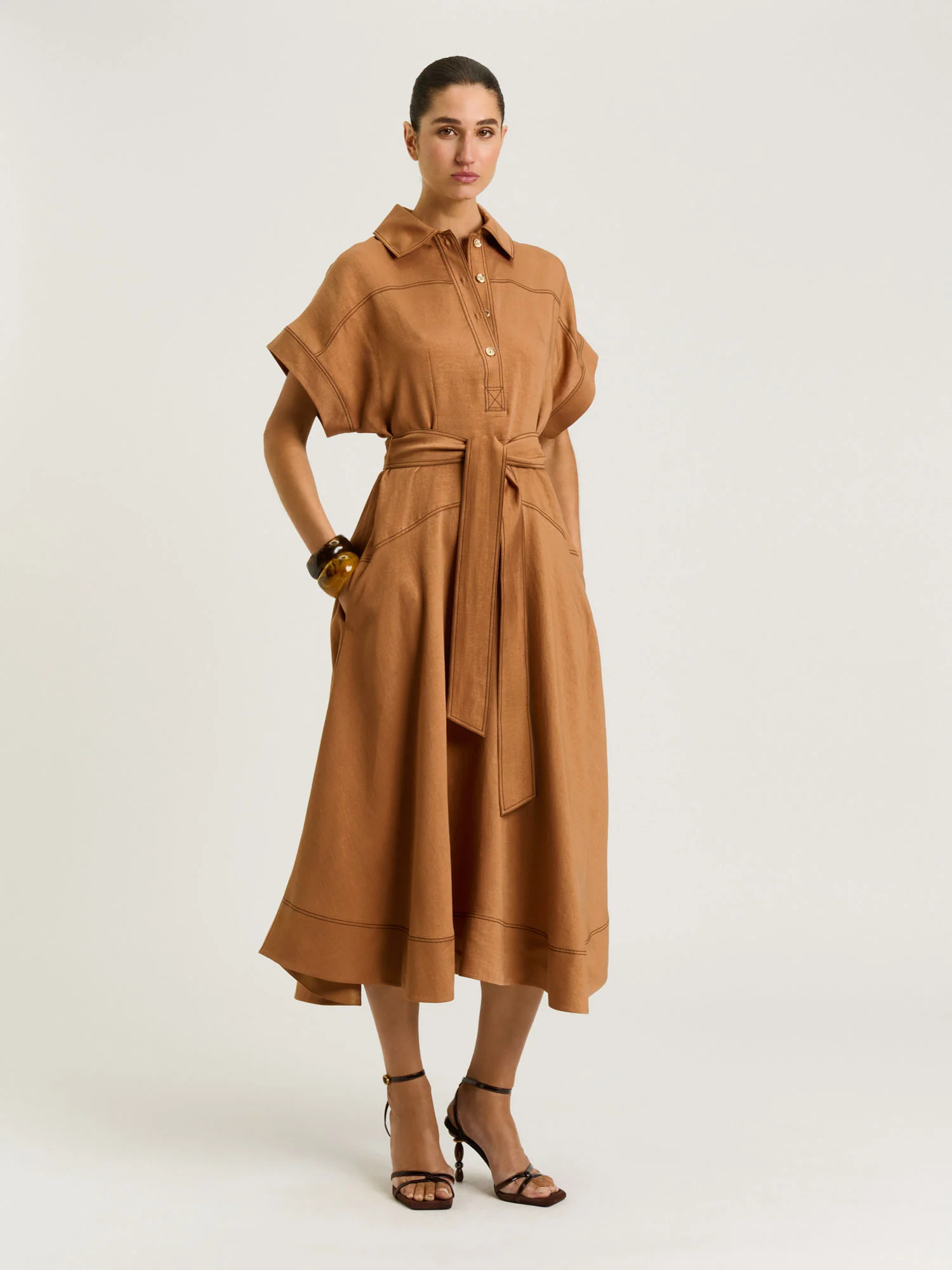 WASHER LYOCELL SHIRTDRESS