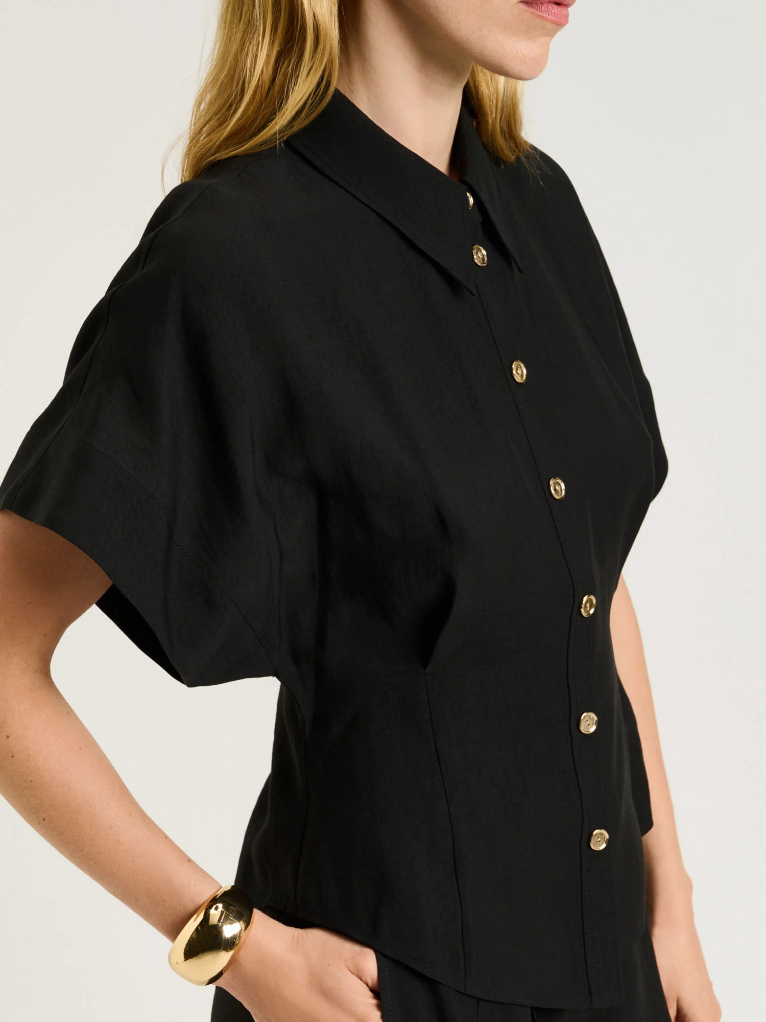 WASHER LYOCELL TUCKED SHIRT - Image 12
