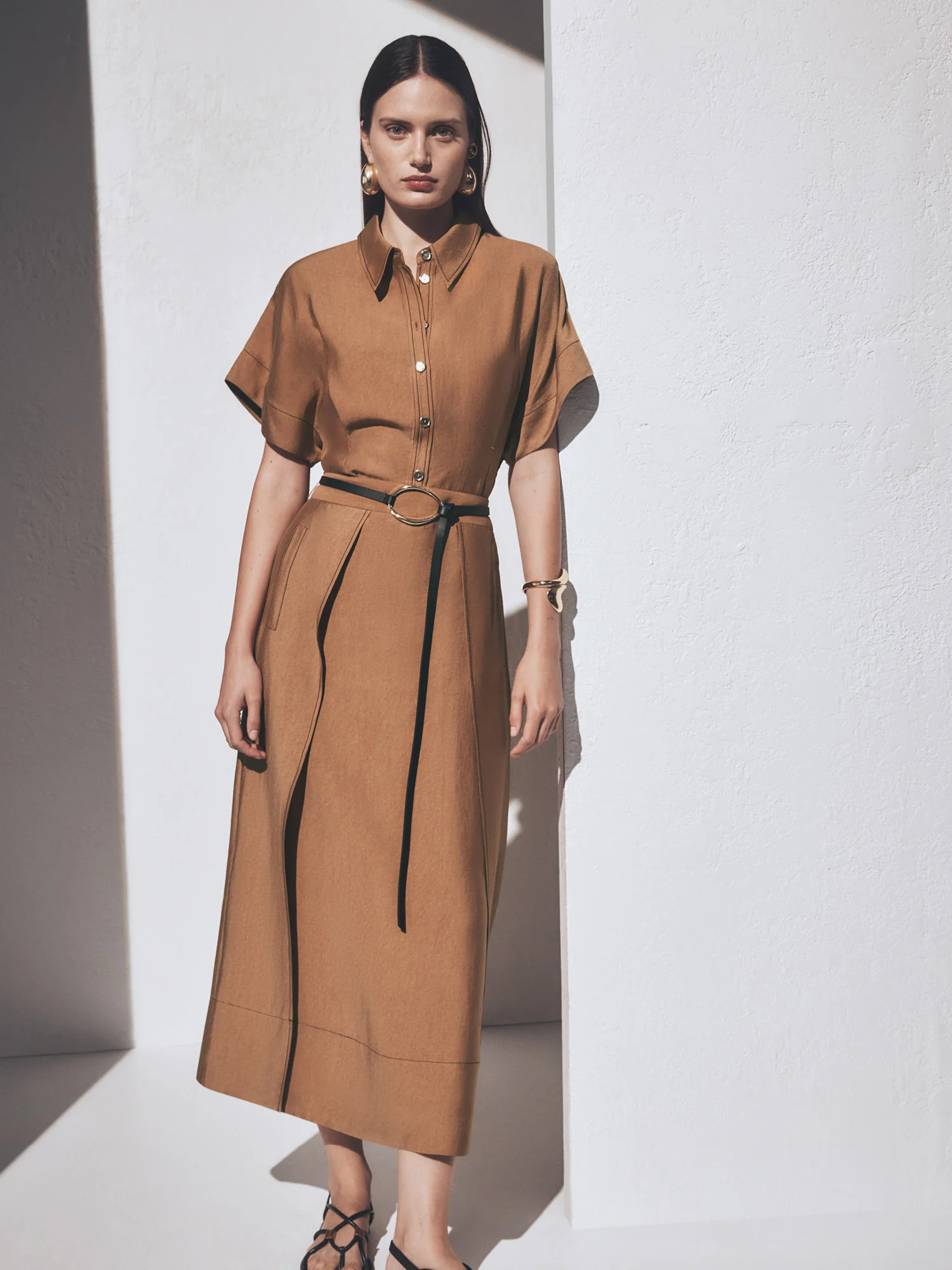 WASHER LYOCELL TUCKED SHIRT - Image 6