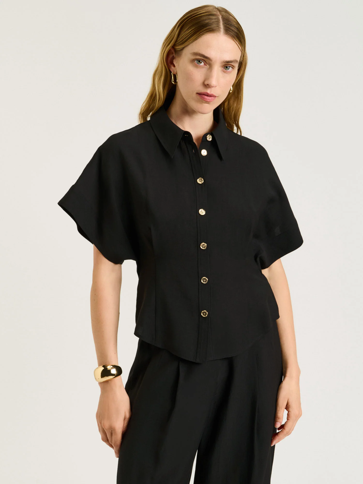 WASHER LYOCELL TUCKED SHIRT - Image 8