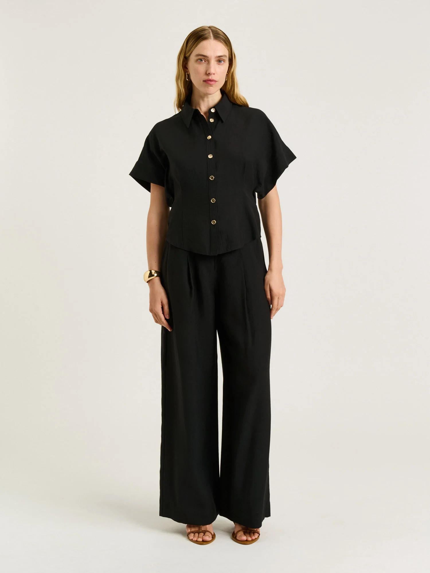 WASHER LYOCELL TUCKED SHIRT - Image 9